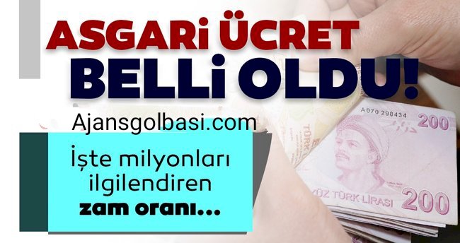 2022 Yılı asgari ücret belli oldu