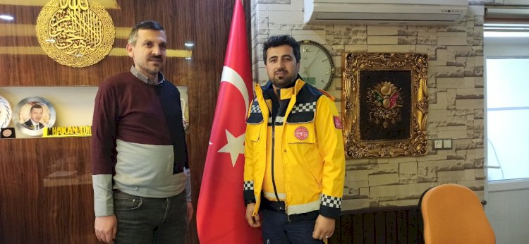 Fedakar Paramedik'ten Başkan Toydaş'a nezaket ziyareti