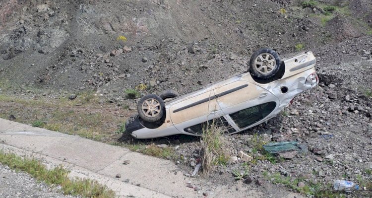 Malatya’da otomobil takla attı: 4 yaralı