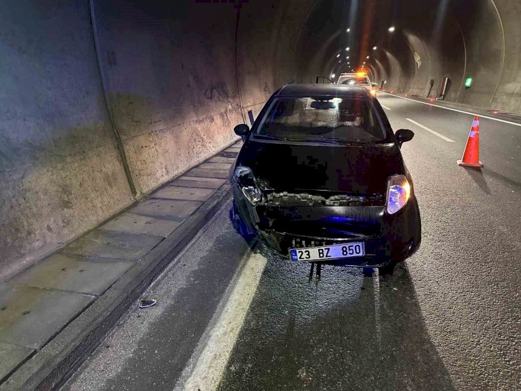 Erkenek tünelinde trafik kazası: 1 yaralı